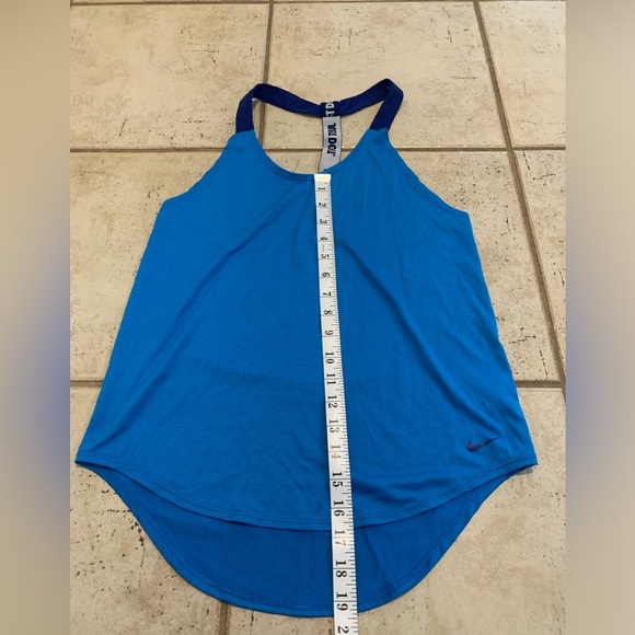 Nike Blue Dri-FIT "Just Do It" Racerback Tank Top - Size S - Picture 8 of 9